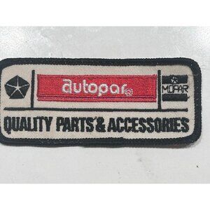 Autopar Quality Parts and Accessories Logo design White Patch